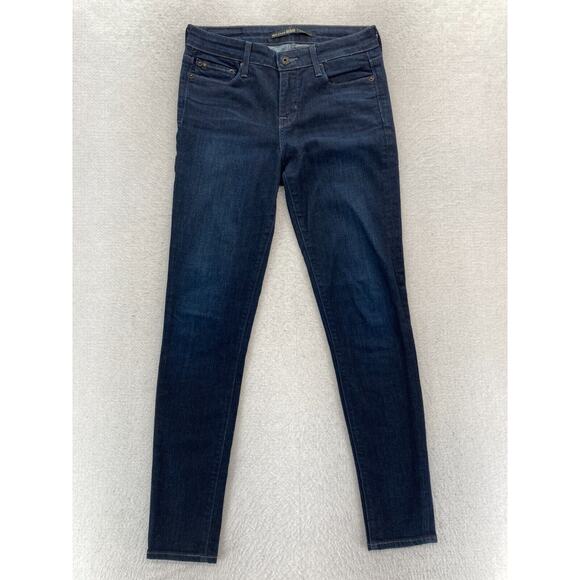 Big Star Jeans Women's 26 Andrea Mid Rise Skinny Dark Blue Stretch Denim Western - Picture 1 of 13